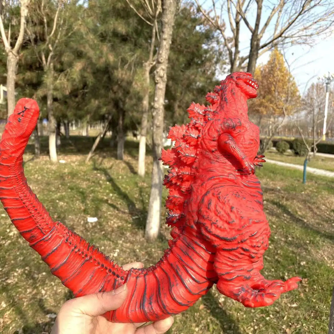 24cm Godzilla King of Monsters Action Figure – Mechanical Red Lotus Planet Collectible Toy, Birthday Gift for Kids