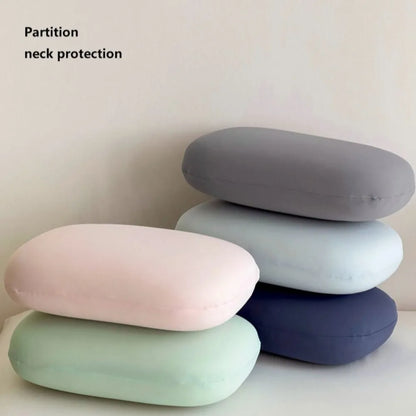 Portable Macaron Color Sponge Neck Pillow – Soft Multifunction Cervical Support Travel & Office Sleeping Cushion for Comfort and Relaxation
