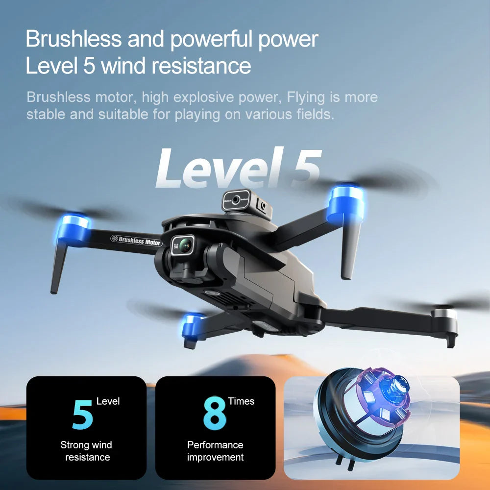 2025 V168 Pro MAX GPS Drone – 8K HD Camera, 5G WiFi FPV, 360° Obstacle Avoidance, Brushless RC Quadcopter