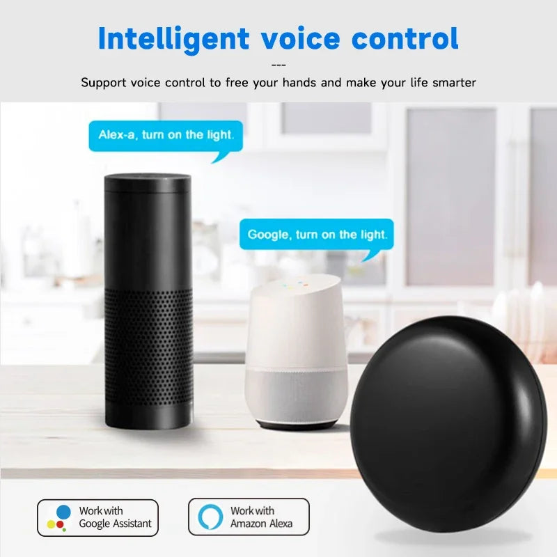 Tuya WiFi Smart IR Remote Controller – Universal Smart Home Hub for TV, AC & DVD, Works with Alexa & Google Home