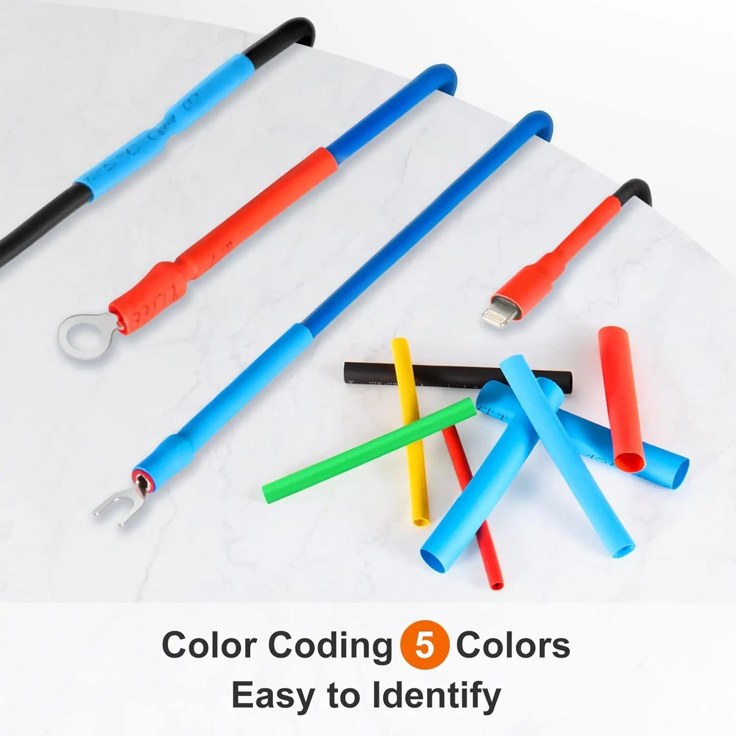 560PCS Heat Shrink Tubing Kit – 2:1 Electrical Wire Cable Wrap Assortment for Electric Insulation, Storage Box Included