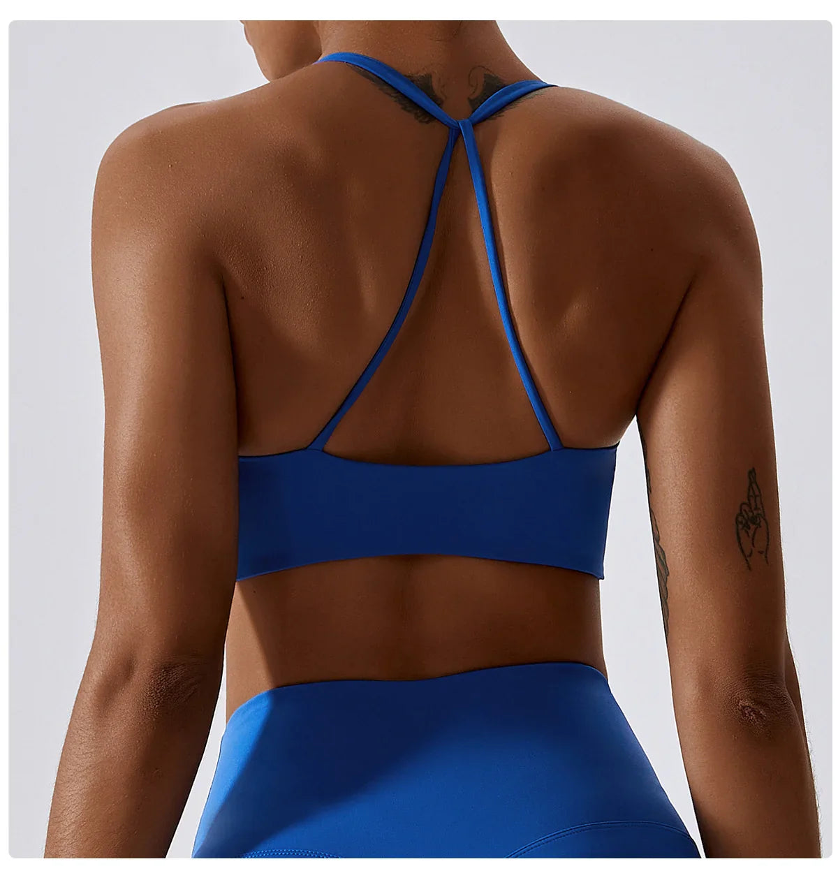 Women's High Waist Yoga Gym Top: Triangle Scrunch Butt Sports Bra for Fitness Running