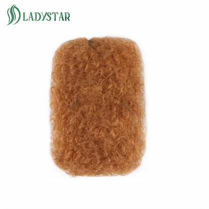 Brazilian Remy Afro Kinky Curly Human Hair for Braiding & Dreadlocks – 30g Natural Color Bulk Hair Extension (No Weft, 1 Bundle)