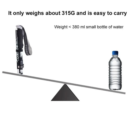 Outdoor Folding Trekking Pole – 4-Section Lightweight Telescopic Walking Stick for Hiking, Camping & Climbing