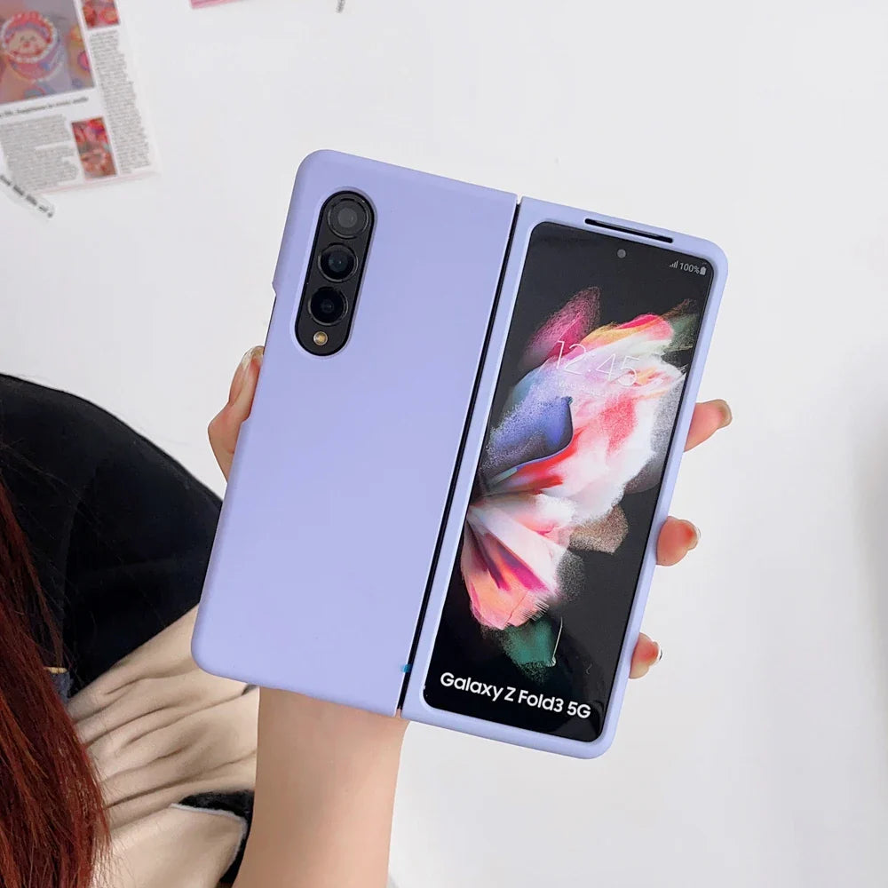Soft Silicone Shockproof Phone Case for Samsung Galaxy Z Fold 6/5/4/3 – Multi-Color Protective Cover