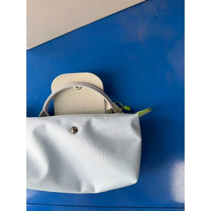 Y2K Nylon Handbag | Non-Punching Makeup Bag with Felt Lining, Portable Travel & Wallet Storage Bag