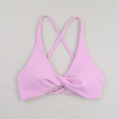Sexy Slim Shoulder Strap Sports Bra – High Stretch Comfortable Breathable Yoga & Gym Workout Underwear with Detachable Straps