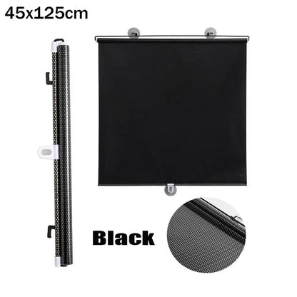 Universal Nail-Free Roller Blinds – Suction Cup Blackout Sunshade for Car, Bedroom, Kitchen & Office Windows
