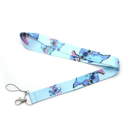 Cute Alien & Angel Cartoon Credential Holder Lanyard for Key, Card Badge & Gym Accessories