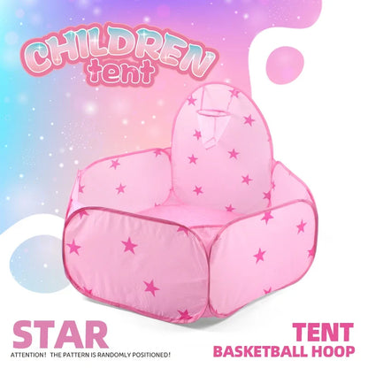 Foldable Kids Play Tent - Large Pop-Up Ball Pool Toy Enclosure for Indoor & Beach Fun