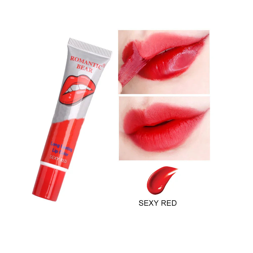 6 Color Peel-Off Lip Gloss Lipstick – Waterproof Long-Lasting Shine Lip Tint Set