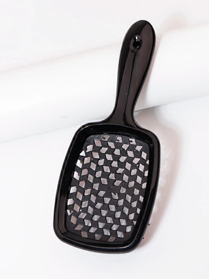 Tangled Hair Combing Massage Brush — Hollow Curly Hair Salon Brush for Real Hair & Wigs