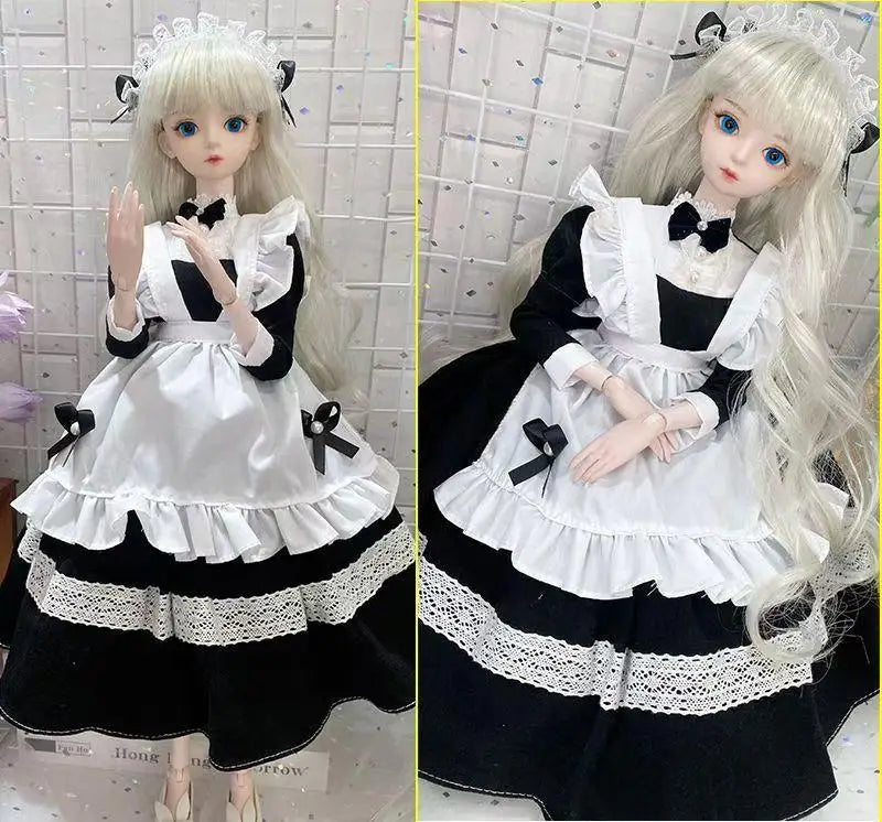 60cm BJD Doll Clothes – Cute Kawaii Outfits for 1/3, 1/4 & 1/6 Dolls, Variety of Accessories for Children’s Toys