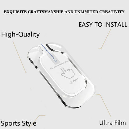Tempered Glass Screen Protector for Apple Watch Ultra 2 49mm – HD Film with Alignment Tool, Easy Install Kit for iWatch Ultra