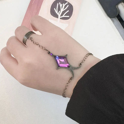 Homura Akemi Soul Gem Bracelet - Anime Cosplay Hand Chain Jewelry Accessory and Costume Prop