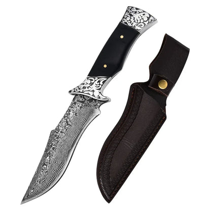 Portable Outdoor Knife – Sharp Straight Blade for Fishing, Camping, and Field Use