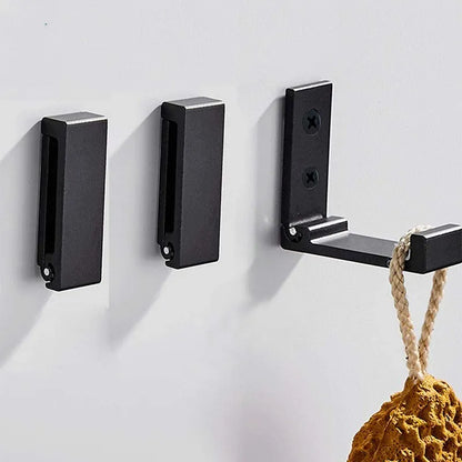 Folding Wall Door Hooks - Rustproof Towel and Coat Hangers, Aluminum Alloy, Foldable Single Hook for Kitchen, Bathroom, and More