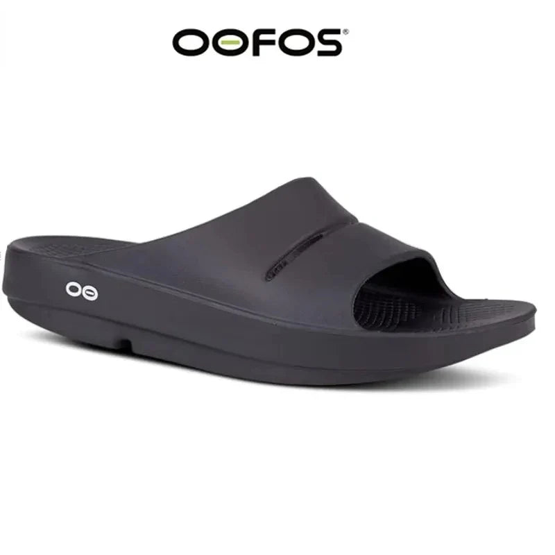 OOFOS New Sandals – Lightweight Recovery Slippers for Men & Women, Soft Bottom Indoor Slides & Beach Shoes