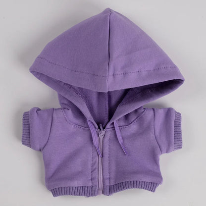 15/17cm Labubu Doll Hooded Zipper Sweatshirt Outfit Set – Stylish Ropa Accessories