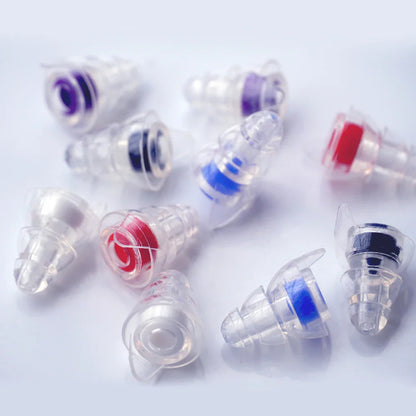 HUAK Silicone High-Fidelity Earplugs with Storage Box — Noise Protection for Concerts, Musicians, Motorcycles & Sensitive Ears