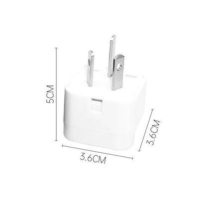 Universal 2-in-1 Plug Adapter – CN, US, UK, EU to AU Converter Socket for Australia & New Zealand Travel, 10A (White/Black)