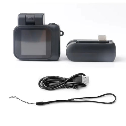 Y4000 Mini HD 1080p Camera with Screen — Portable Retro Compact Video Recorder with Flash Lamp & Battery Dock
