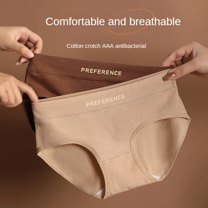3PCS Seamless Women's Cotton Panties – Soft, Breathable, Large Size Sports Underwear Set