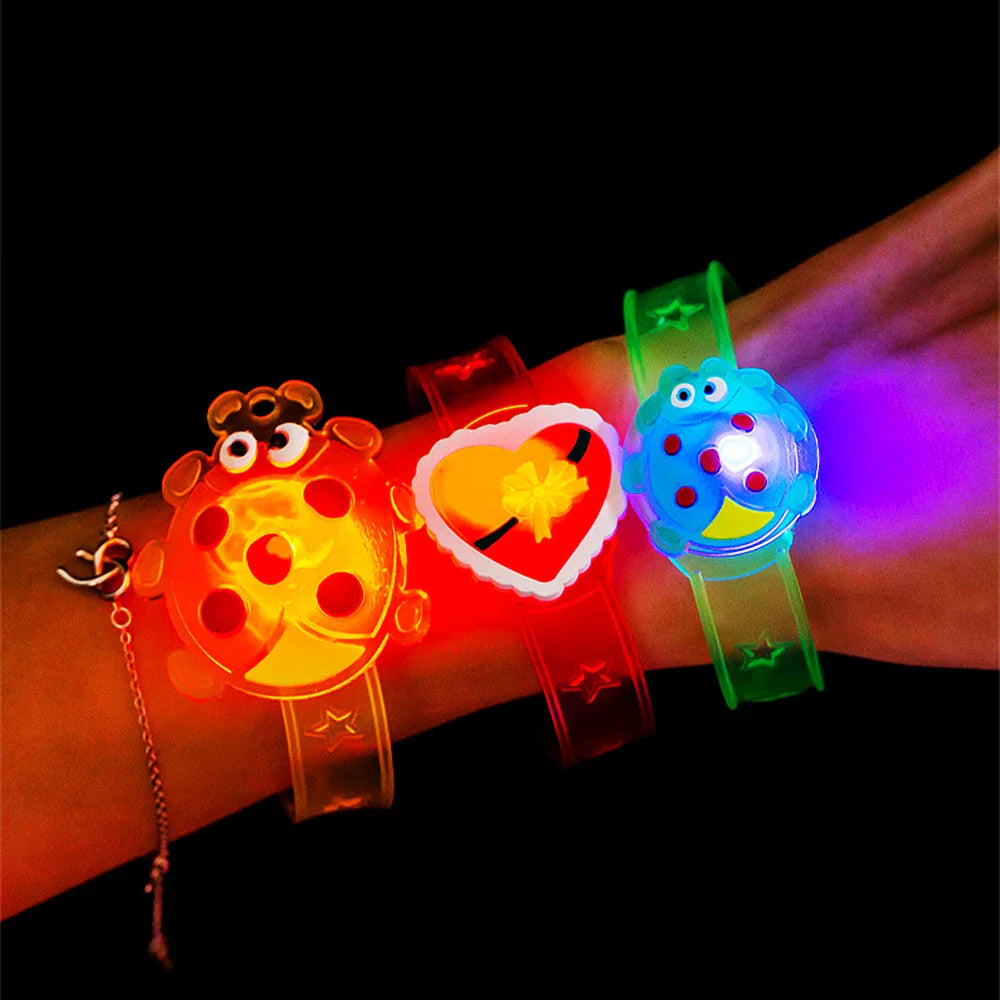 6PC LED Cartoon Light Up Watches - Fun Kids Birthday Party Favors & Wedding Guest Souvenirs