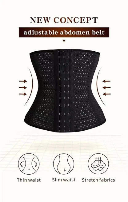 Women’s Tummy Slimming Shapewear - Black Belly Band Corset for Postpartum Flat Belly & Shaping Support