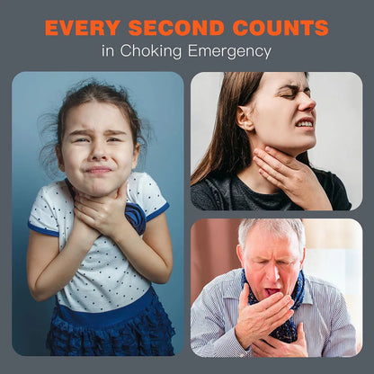 First Aid Anti-Choking Rescue Device for Adults and Kids - Automatic Airway Assist Emergency Kit with 3 Size Masks