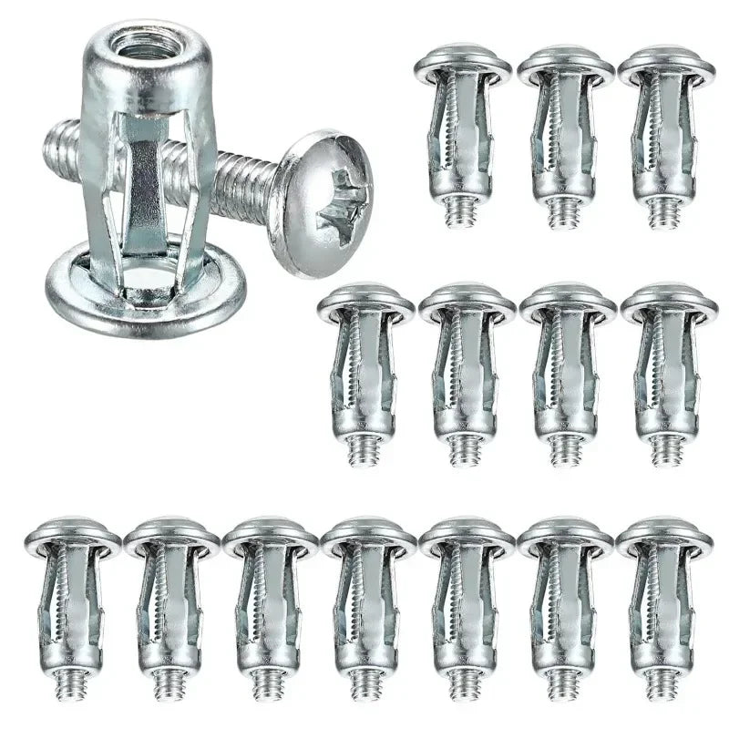 Petal Screw Jack Nuts & Expansion Plugs – Curtain Clamp, Rivet Lock Bolt, and Wall Fasteners