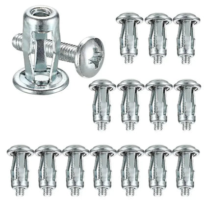 Petal Screw Jack Nuts & Expansion Plugs – Curtain Clamp, Rivet Lock Bolt, and Wall Fasteners