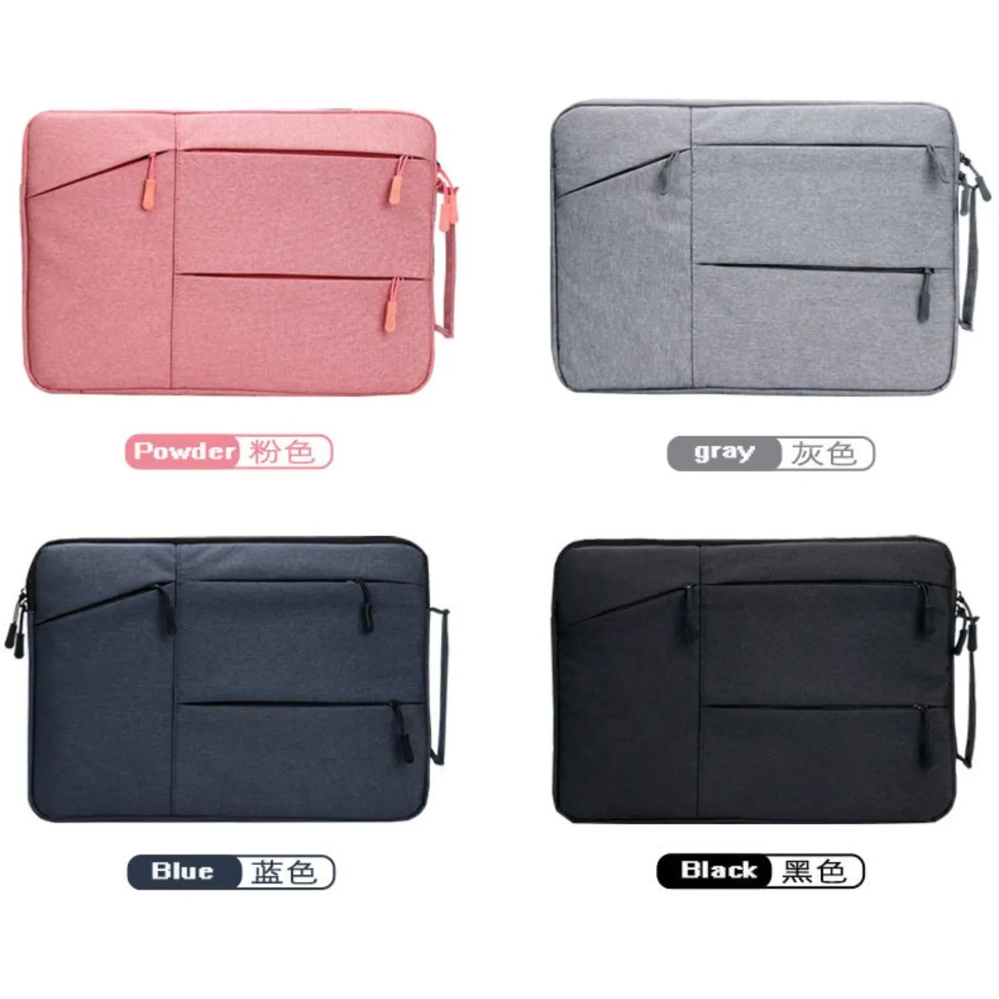Portable Laptop Sleeve Case: Cover Funda for Macbook Air Pro, Redmi, Macbook M1 - Fits 12, 13.3, 14.1, 15.6 Inch PCs