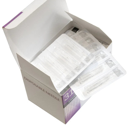 30G-34G Painless Injection Needles — Transparent Syringe Glue Clear Tip Caps, Pharmaceutical Needles (1.5/2.5/4/6mm)
