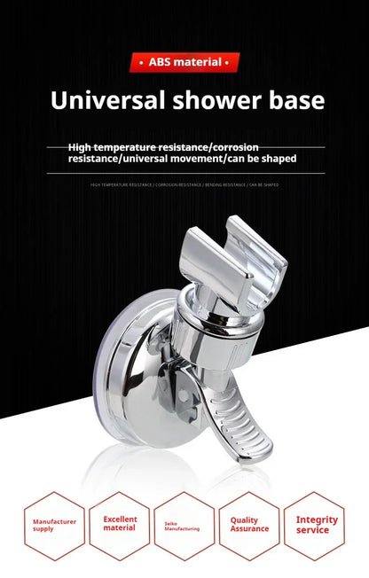 1-4PCS Adjustable Shower Rack — Strong Suction Cup Wall Mount Holder for Handheld Shower Heads