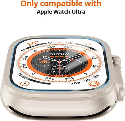 Aluminum Alloy Case with Tempered Glass – Anti-Scratch Screen Protector for Apple Watch Ultra 2 49mm & iWatch Ultra 49mm