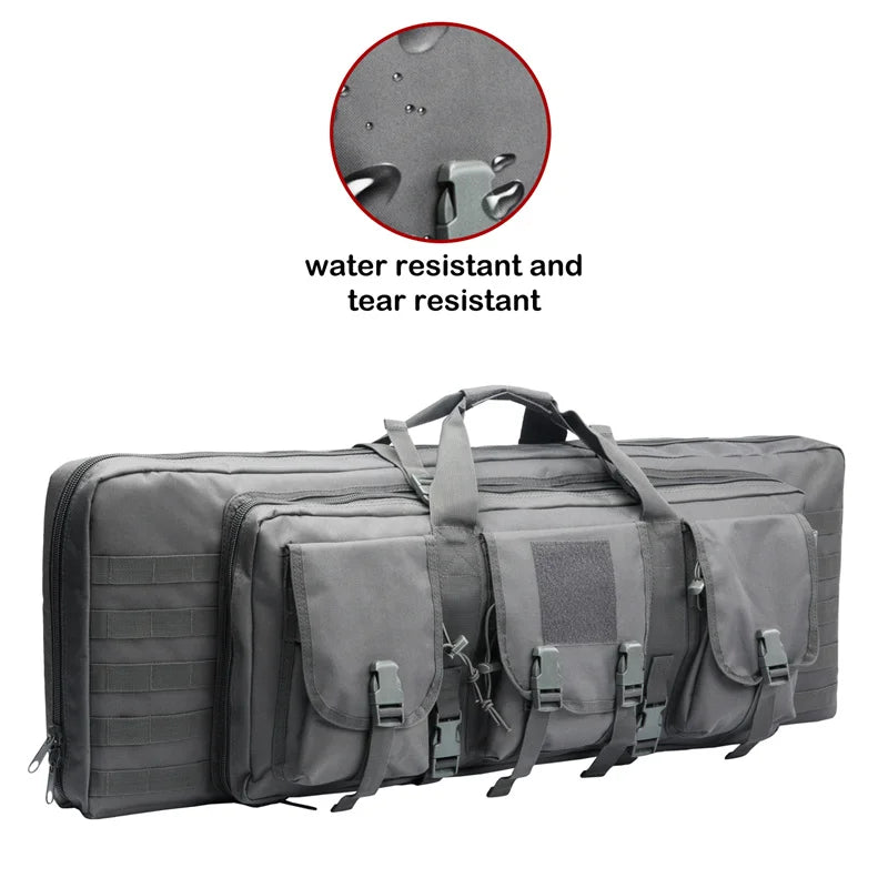 LQARMY Tactical Double Rifle Case – Molle Backpack Gun Holster for Hunting, Sniper & Airsoft (32/38/42/48 inch)