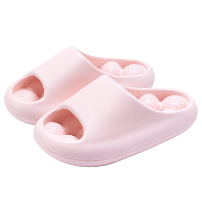 TZLDN Ergonomic EVA Bathroom Slippers - Unisex Waterproof Massage Slides with Breathable Comfort