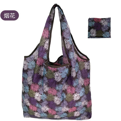 Eco-Friendly Foldable Reusable Shopping Bag – Portable Heavy-Duty Tote Shoulder Bag for Grocery, Travel & Daily Storage Fashion Handbag