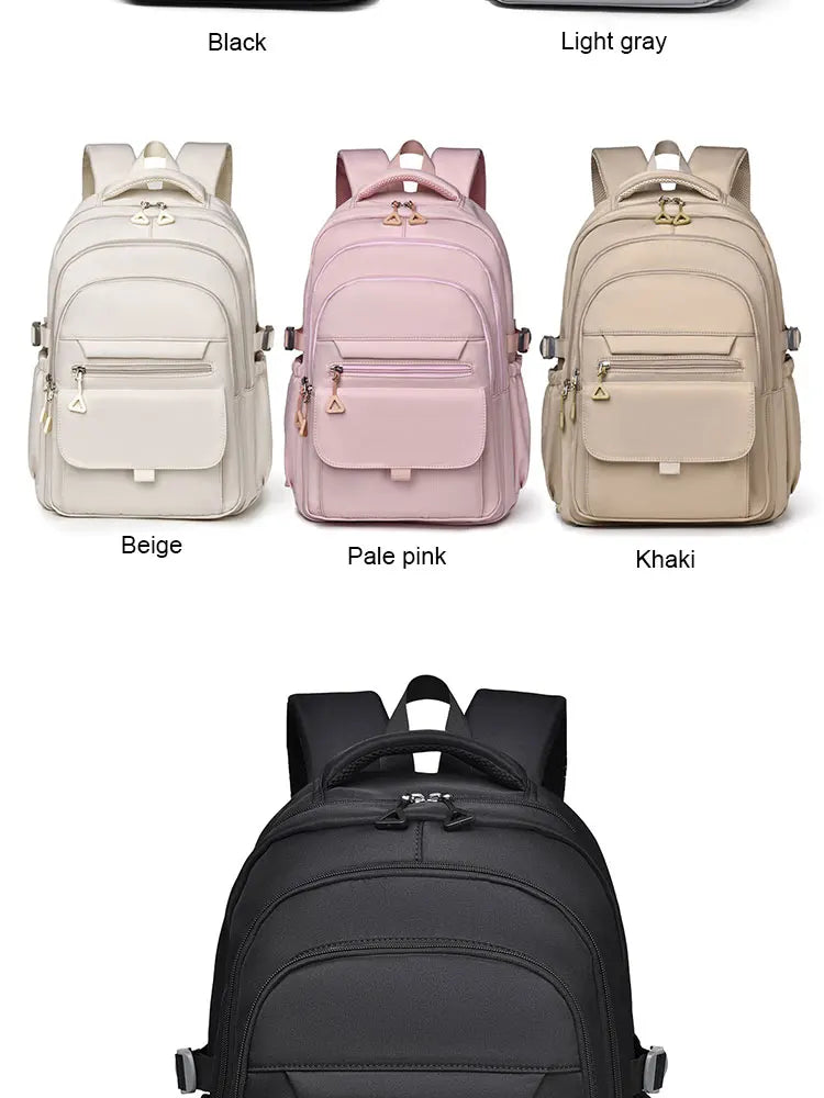 Multi-Layer Waterproof Oxford Backpack - Large Capacity, Stylish Commuter and Student Bag for Out-of-Town Travel