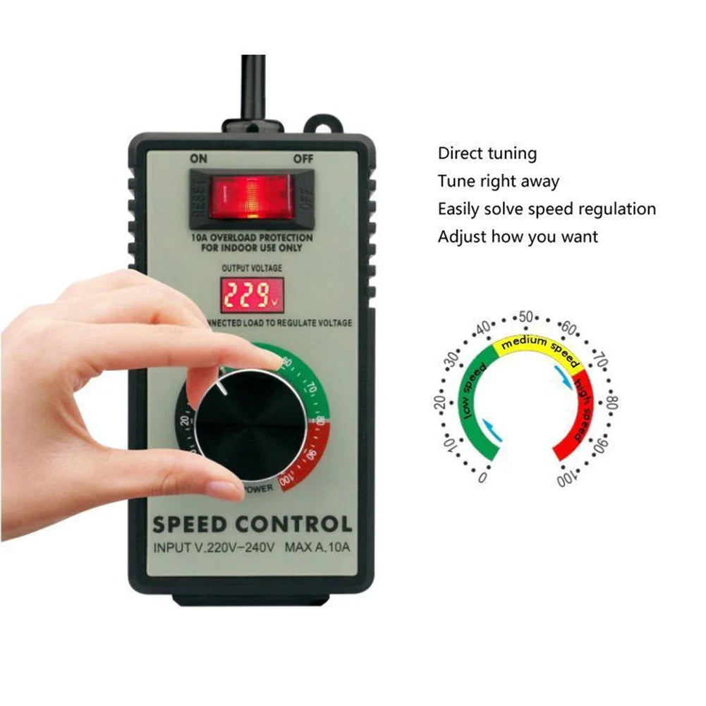 Angle Grinder Speed Controller Switch for Hand Drill & Polishing Fan - Stepless Motor Speed Control for Industrial Automation