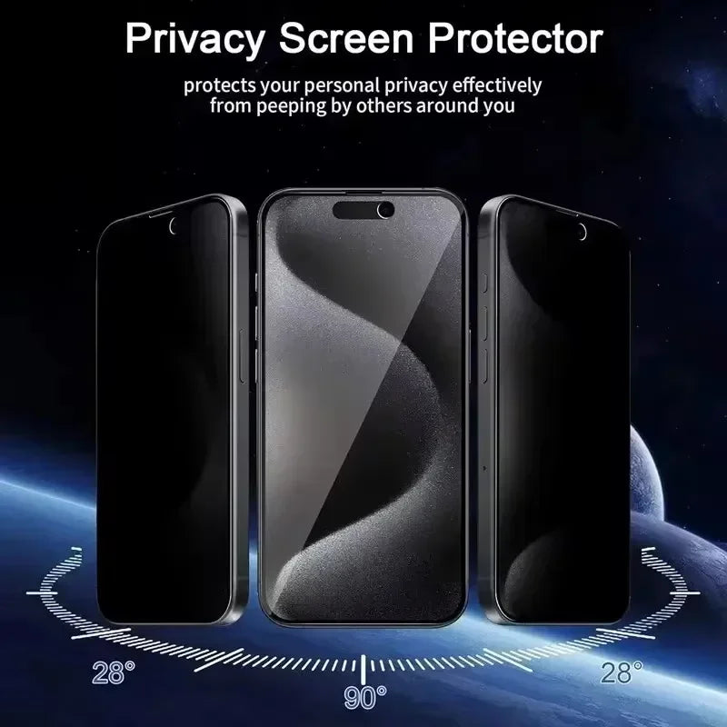 8K Full Cover Privacy Screen Protector for iPhone 8–15 Pro Max, XR, XS Max – Anti-Spy Tempered Glass for iPhone 16 Pro