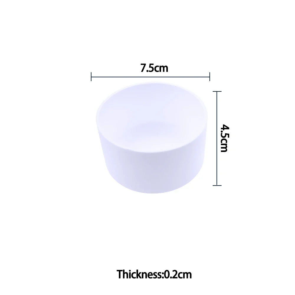 For Better Life , 7.5cm Soft Silicone Cup Bottom Protector Sleeve - Anti-Damage Accessory for Glass Water & Tea Bottles