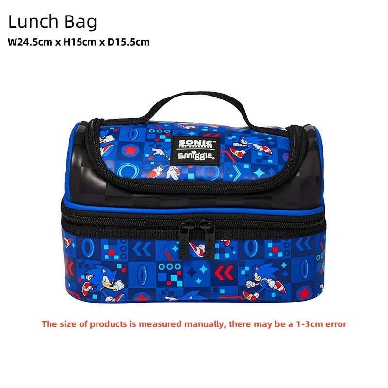 Australia Smiggle Sonic Cartoon Backpack – Kids School Bag Anime Student Gift