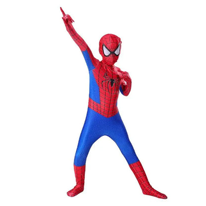 Miles Spider-Man Costume Jumpsuit — Superhero Bodysuit with Head Cover for Halloween & Cosplay Party