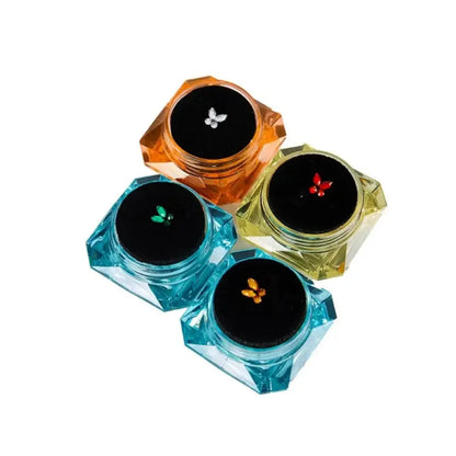 Dental Crystal Fashion Teeth Gems: 4 Pcs Beauty Diamond Tooth Jewelry Set with Box - Gem Decorations for Teeth, Teeth Jewelry Ornaments