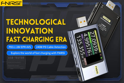 FNB58 USB Tester Voltmeter – TYPE-C Fast Charge Detection, Ammeter, Capacity & Ripple Measurement Tool