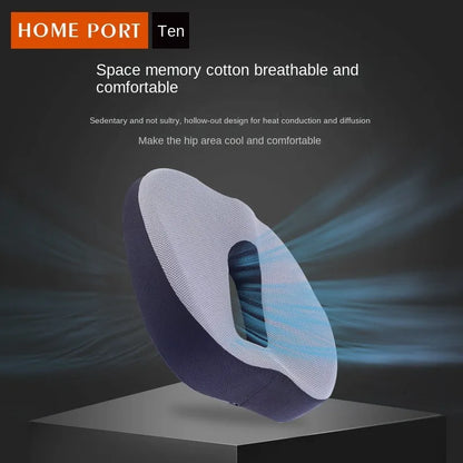 Memory Foam Orthopedic Seat Cushion – Coccyx Support Pillow for Office, Car, and Back Pain Relief with Hip Massage Pad Set