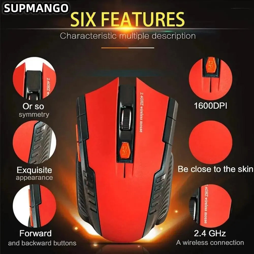 Mini 2.4 GHz Wireless Optical Mouse - 113 Battery Version, Portable Mouse for Notebook Computer, Wireless USB Mouse