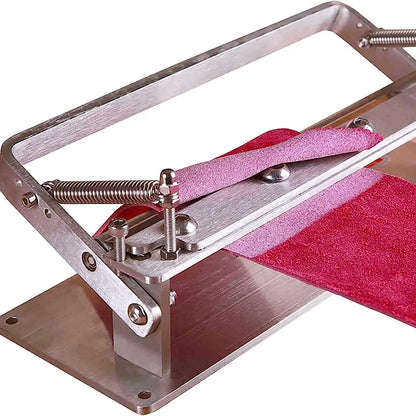 200mm Manual Leather Skiving Machine – Belt Strip Splitter & Thinning Tool for Cowhide DIY Craft